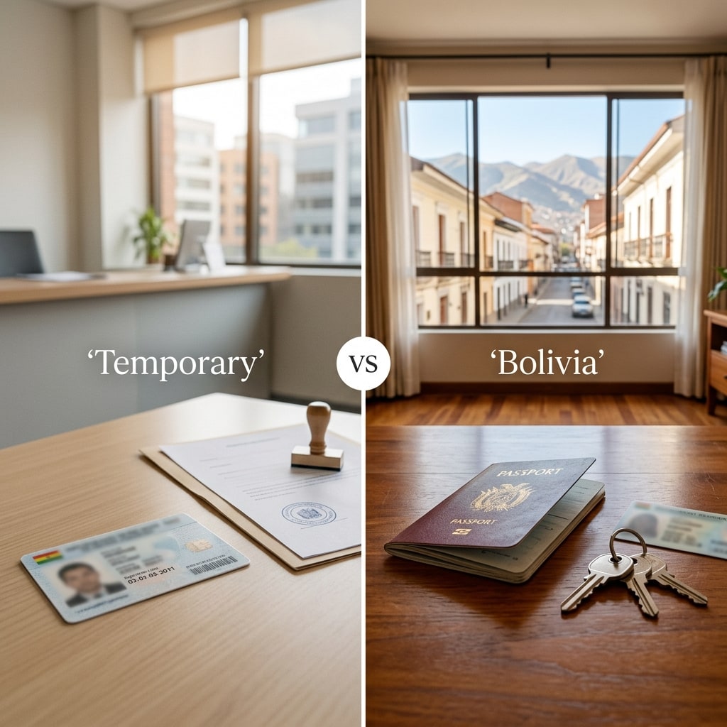 Inline image: Temporary vs Permanent Bolivia Residency: Pick
Right
