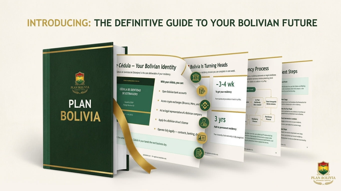 Bolivia Residency Guide: free ebook cover