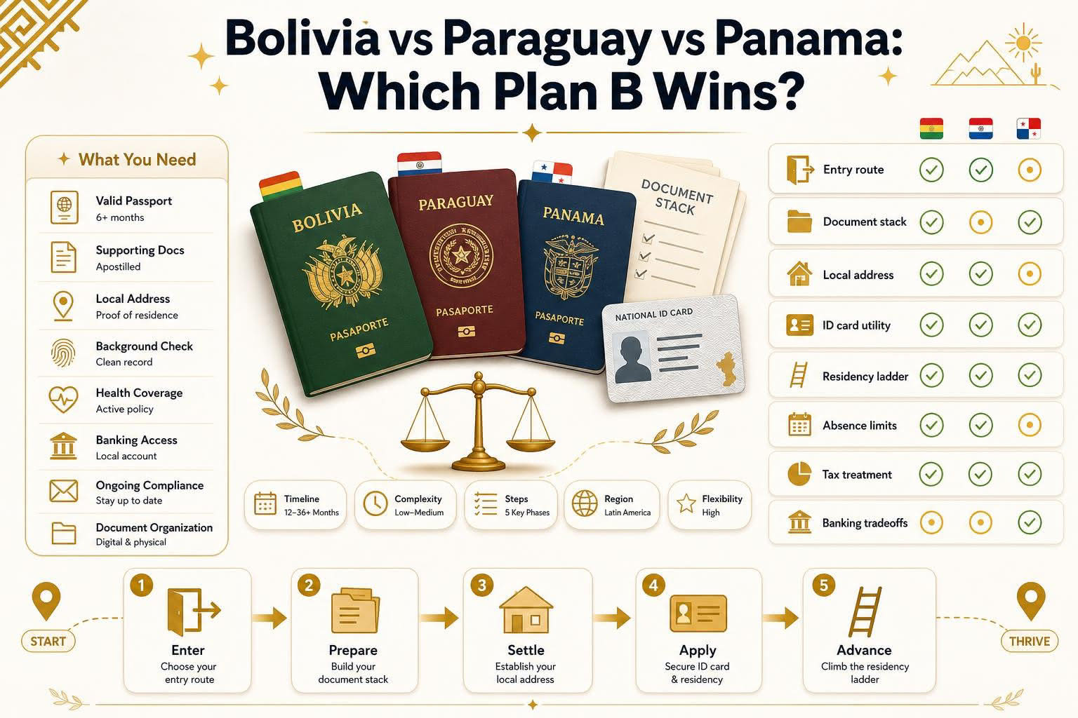 Infographic for Infographic: Bolivia vs Paraguay vs Panama: Which Plan B Wins?