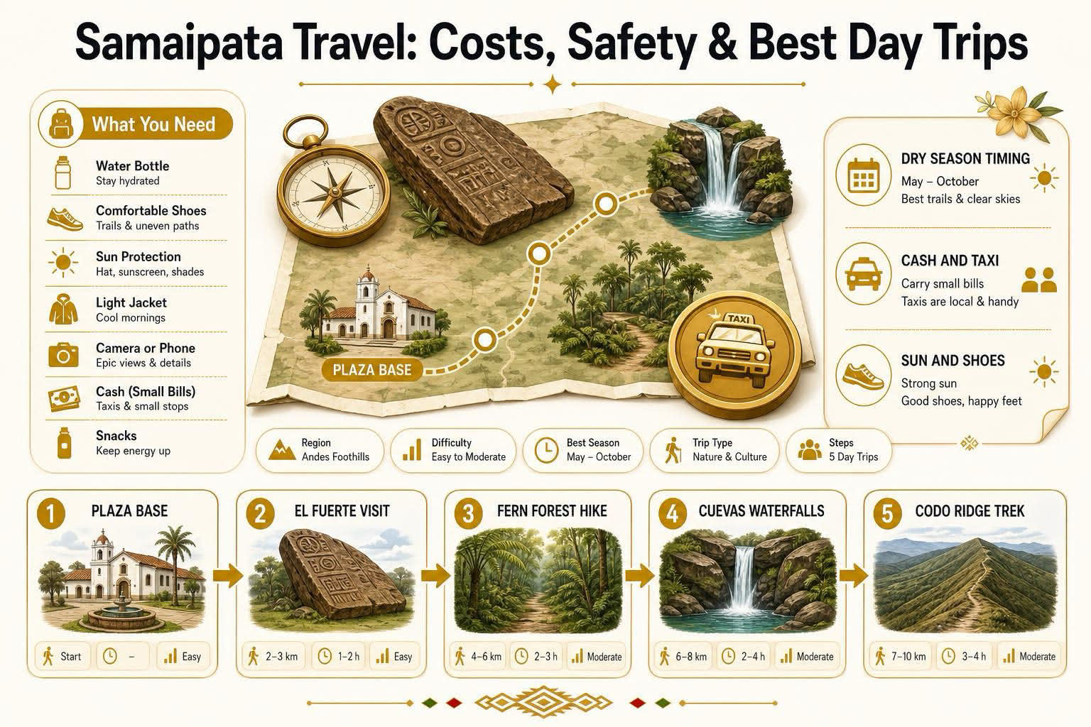 Infographic for Infographic: Samaipata Travel: Costs, Safety & Best Day Trips