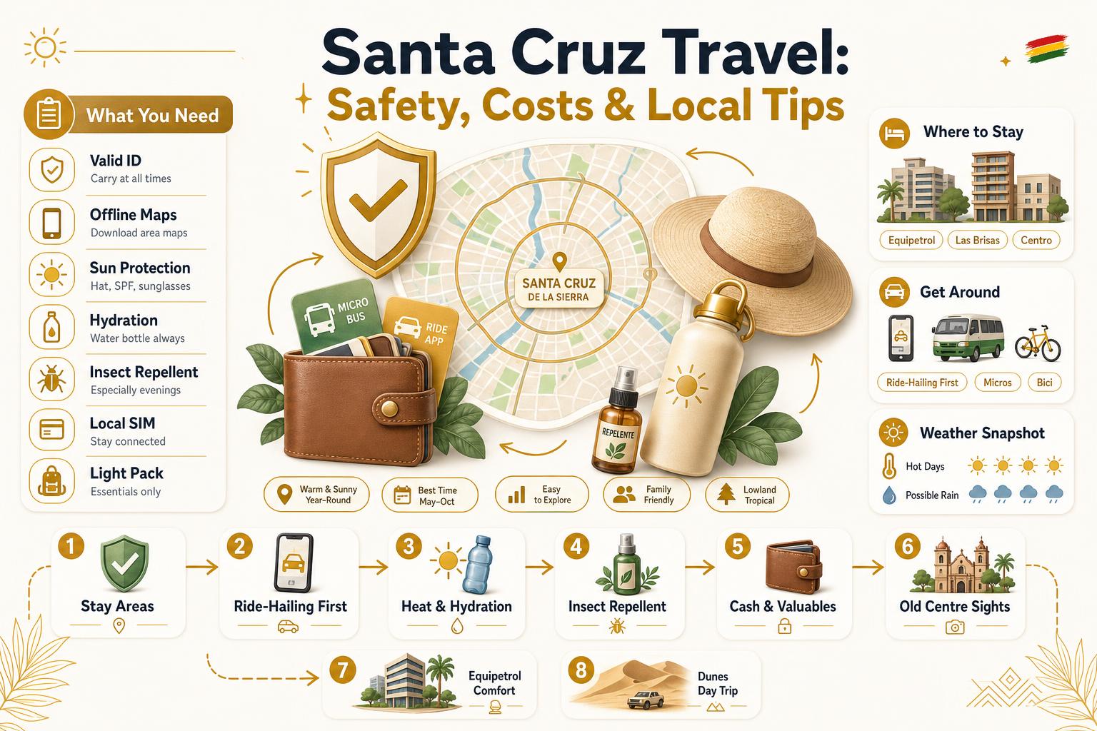 Infographic for Infographic: Santa Cruz Travel: Safety, Costs & Local Tips