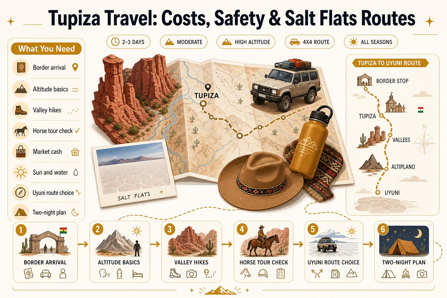 Infographic for Infographic: Tupiza Travel: Costs, Safety & Salt Flats Routes
